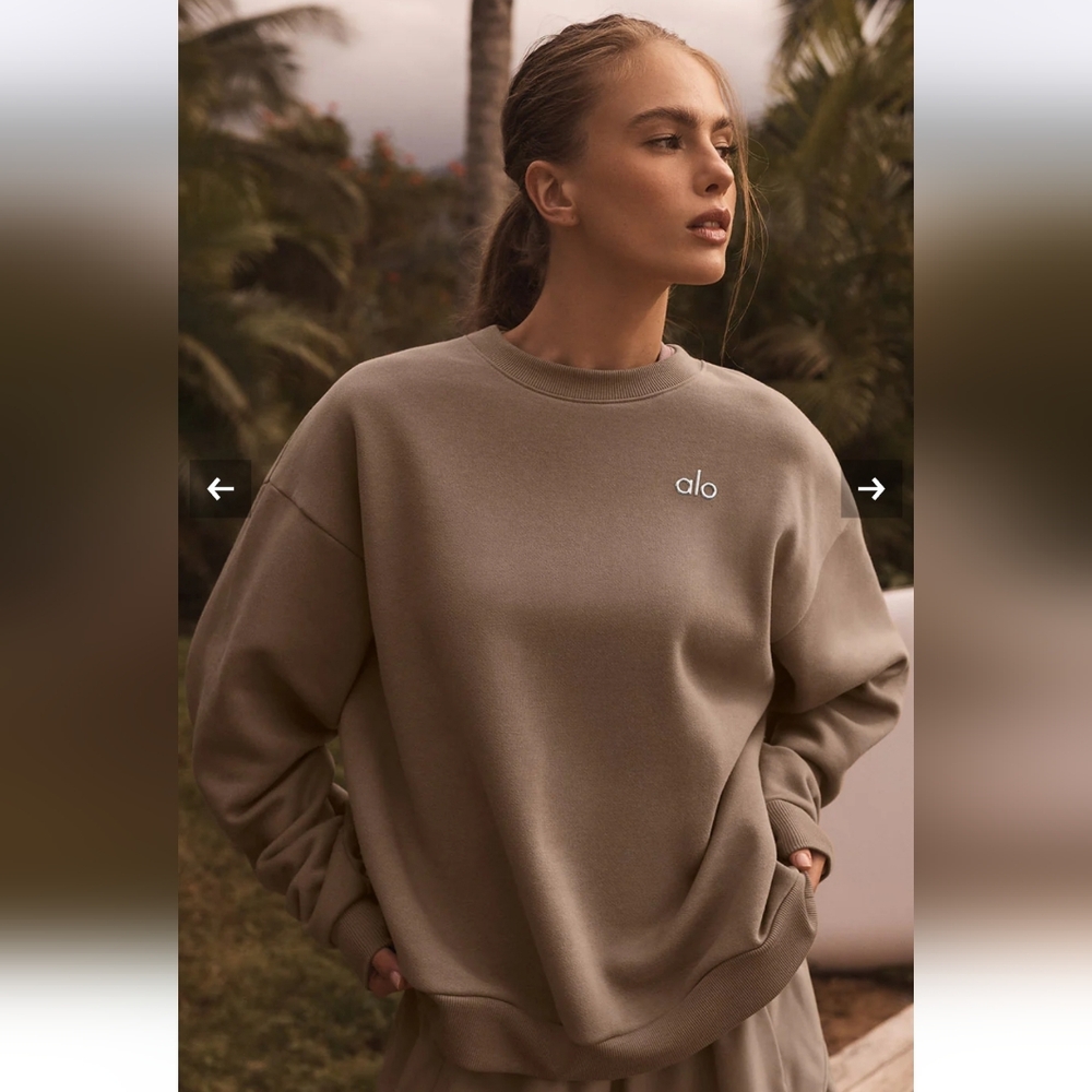 ALO Yoga Accolade Sweat Set in Gravel Size M - Picture 13 of 13